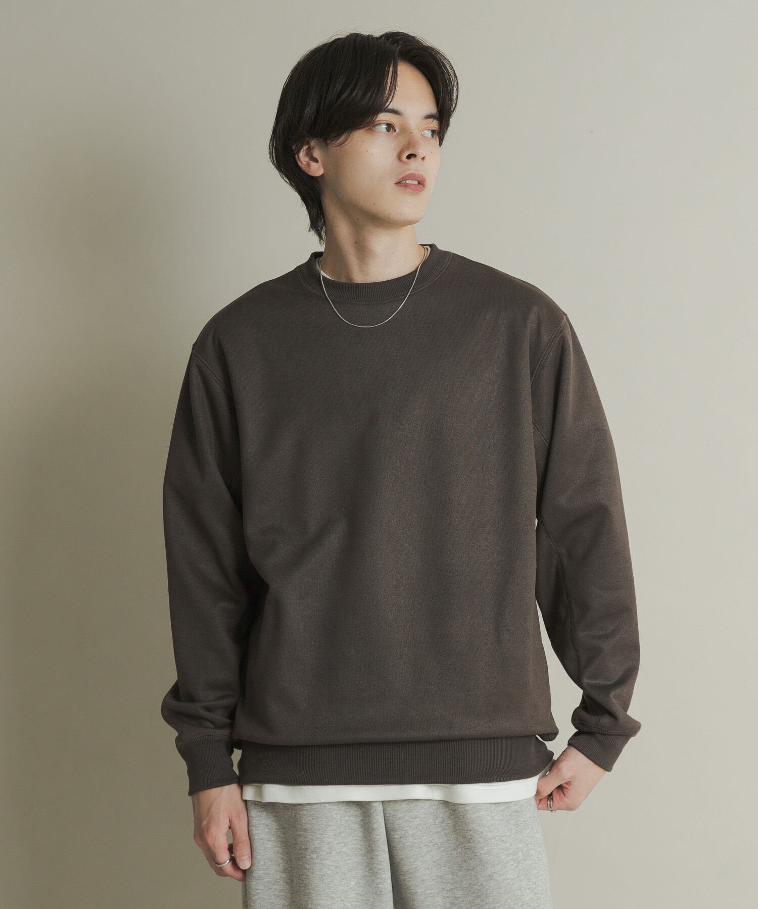 SENSE OF PLACE by URBAN RESEARCH「フェイクスエードクルーネックスウェット」|スウェット・ジャージ|