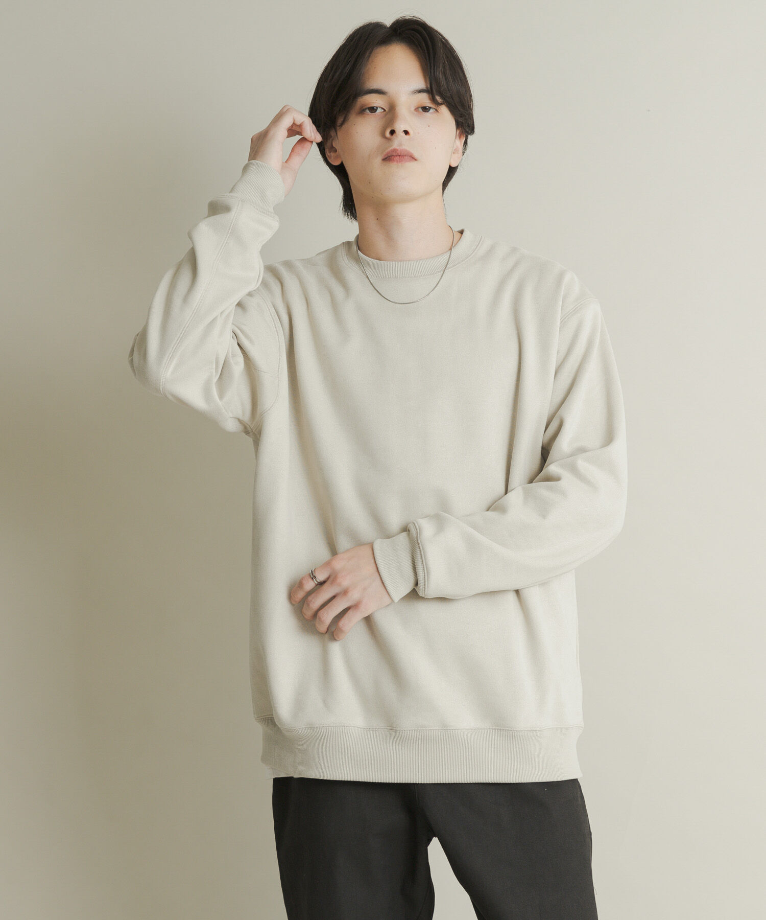 SENSE OF PLACE by URBAN RESEARCH「フェイクスエードクルーネックスウェット」|スウェット・ジャージ|
