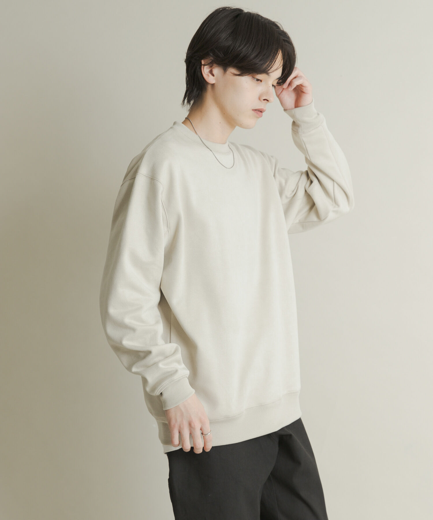 SENSE OF PLACE by URBAN RESEARCH「フェイクスエードクルーネックスウェット」|スウェット・ジャージ|