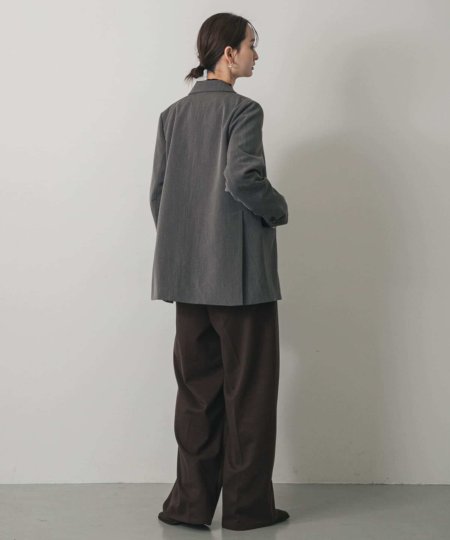 SENSE OF PLACE by URBAN RESEARCH「『BLACK, TALLサイズ/WEB限定』ジャージーストレートスラックス」|その他|