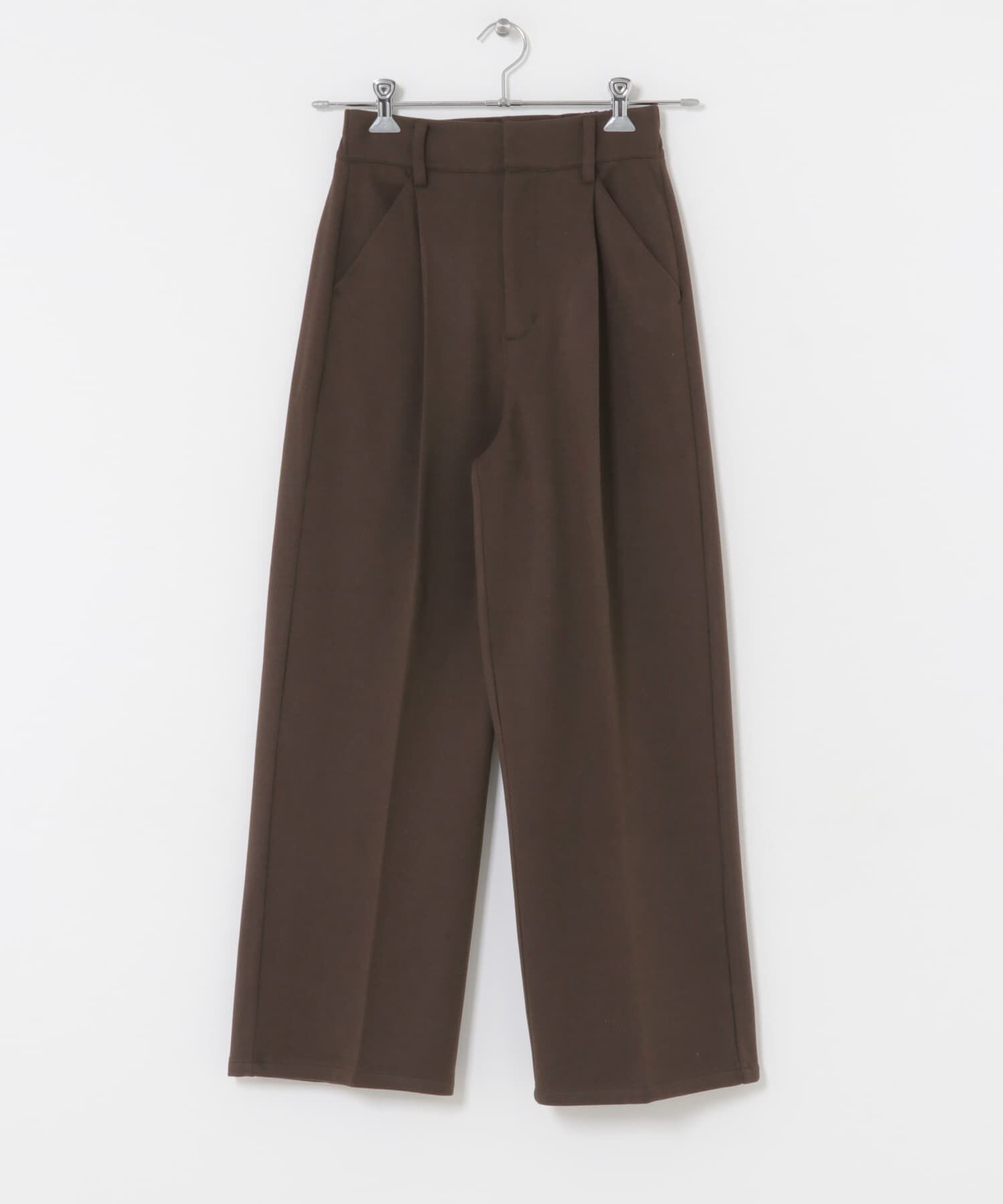 SENSE OF PLACE by URBAN RESEARCH「『BLACK, TALLサイズ/WEB限定』ジャージーストレートスラックス」|その他|