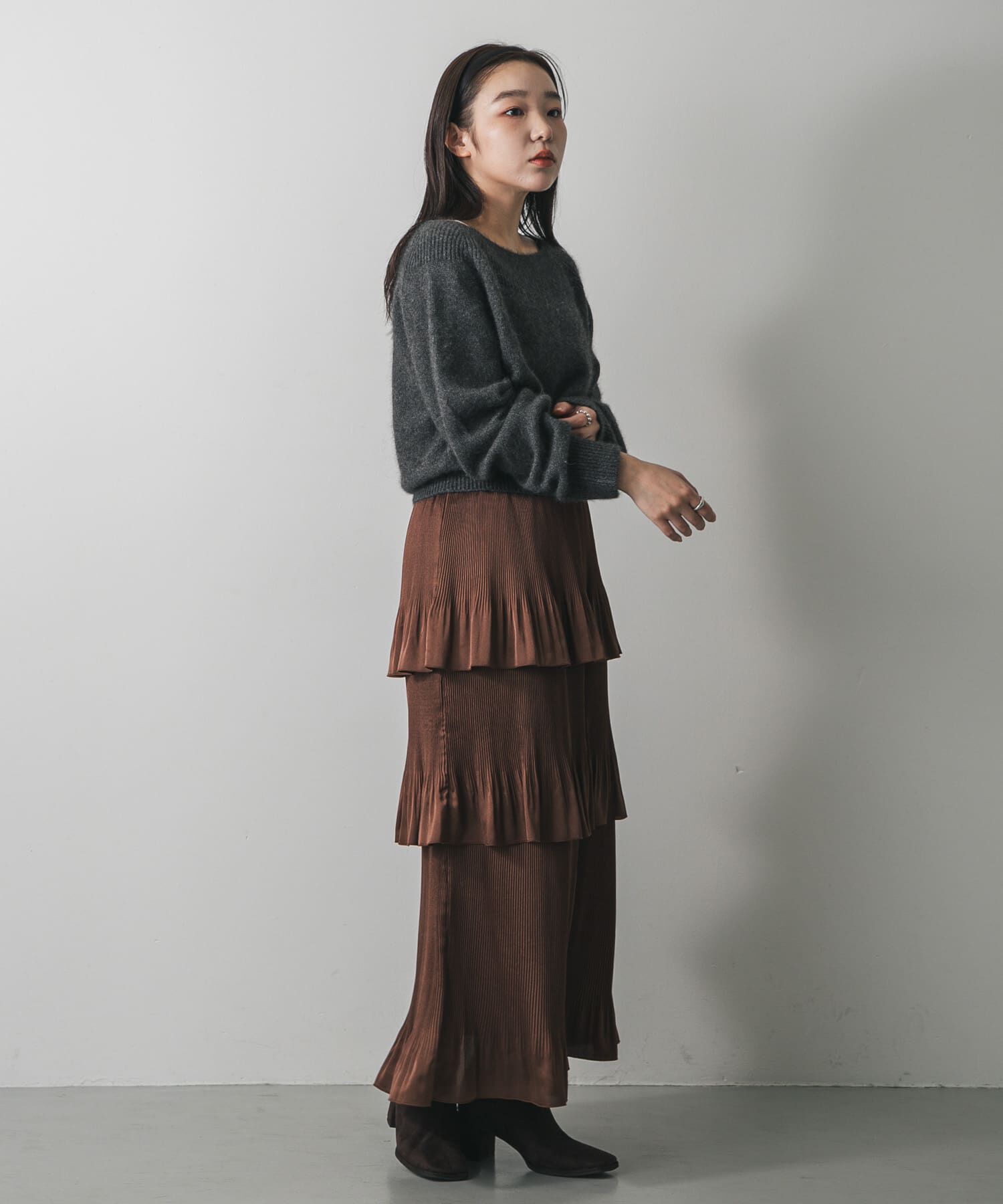 SENSE OF PLACE by URBAN RESEARCH「ティアードプリーツスカート」|スカート|