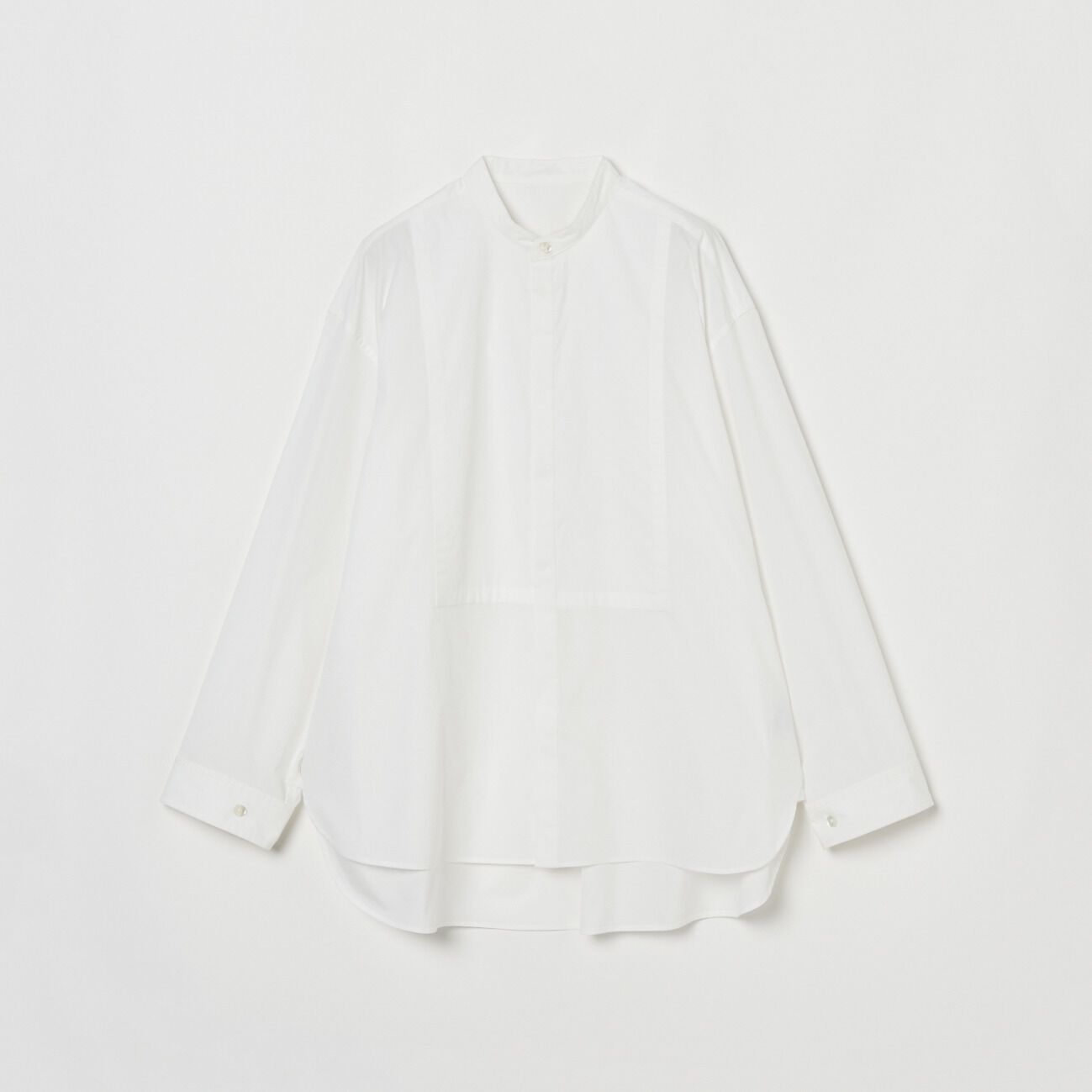 HELIOPOLE「HELIOPOLE BAND COLLAR SHIRT」|シャツ・ブラウス|ホワイト