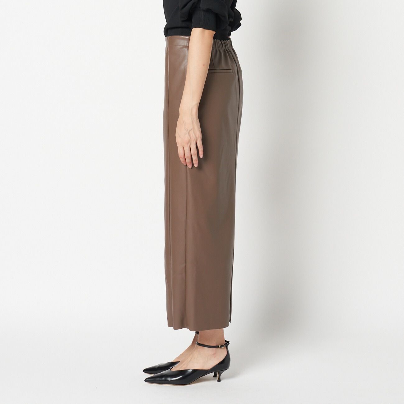 HELIOPOLE「HELIOPOLE SYNTHETIC MATERIAL I LINE SKIRT」|スカート|