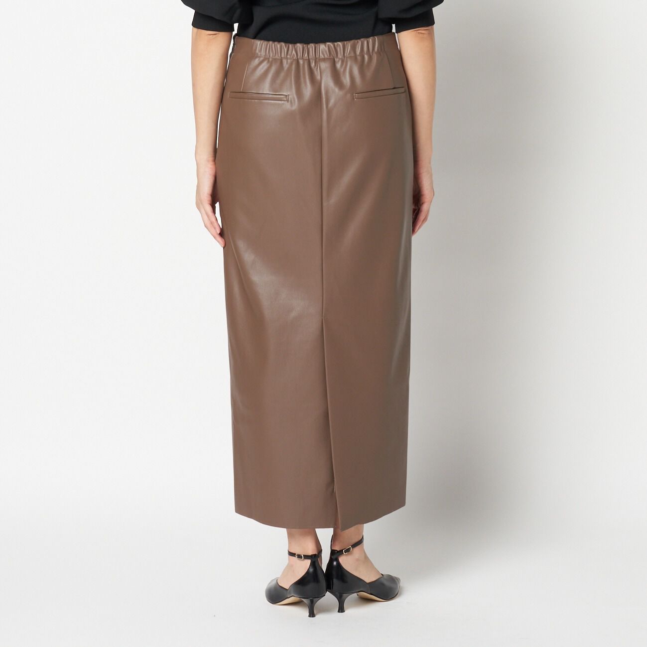 HELIOPOLE「HELIOPOLE SYNTHETIC MATERIAL I LINE SKIRT」|スカート|