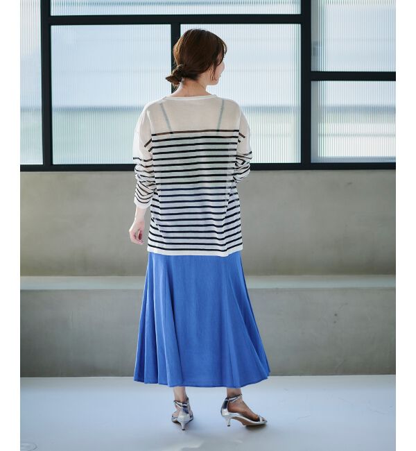 le.coeur blanc「《手洗い可能》リネンライクマーメイドスカート」|スカート|