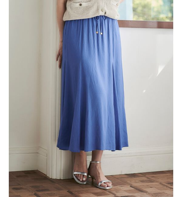 le.coeur blanc「《手洗い可能》リネンライクマーメイドスカート」|スカート|