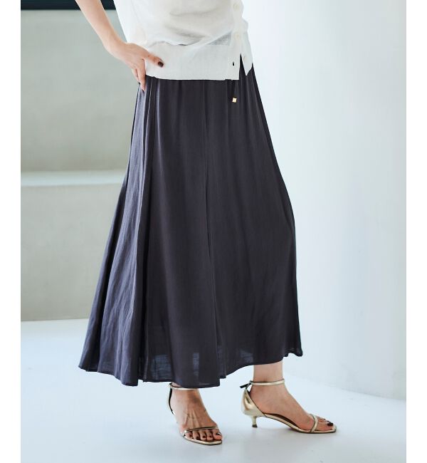 le.coeur blanc「《手洗い可能》リネンライクマーメイドスカート」|スカート|