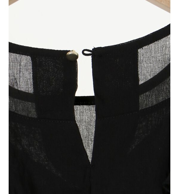 le.coeur blanc「《手洗い可能》ティアードフリルスリーブブラウス」|シャツ・ブラウス|