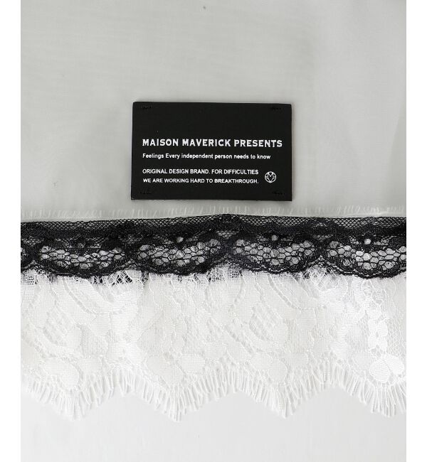 le.coeur blanc「《手洗い可能》MAISON MAVERICK レースクロップドブラウス」|シャツ・ブラウス|