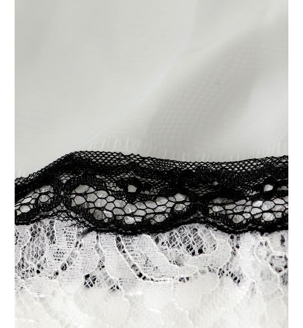 le.coeur blanc「《手洗い可能》MAISON MAVERICK レースクロップドブラウス」|シャツ・ブラウス|