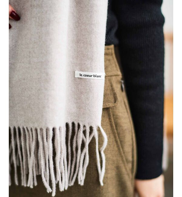 le.coeur blanc「カシミヤタッチストール」|ストール|