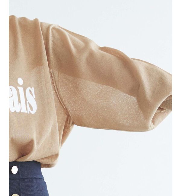 le.coeur blanc「シアー刺繍ロゴニット」|ニット・セーター|