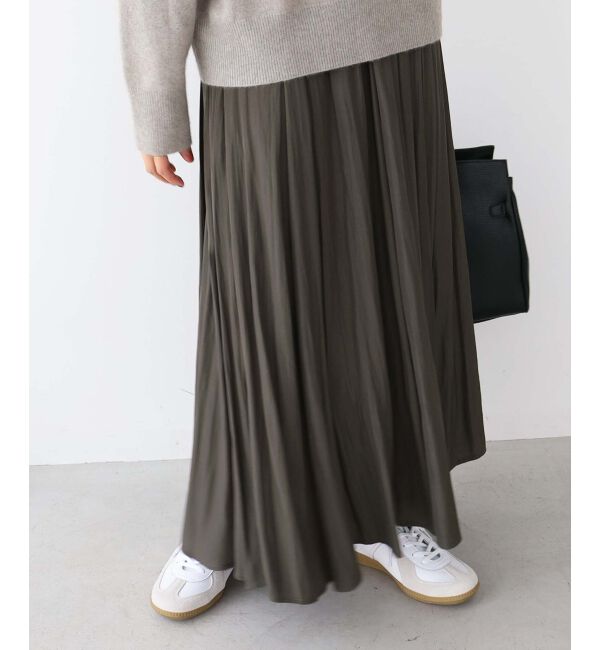  「ウエストリブギャザーフレアスカート」|フレア|