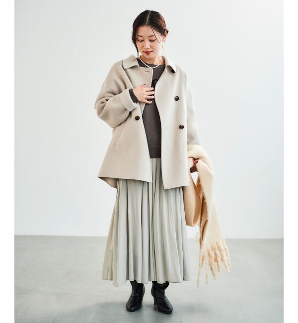  「ウエストリブギャザーフレアスカート」|フレア|