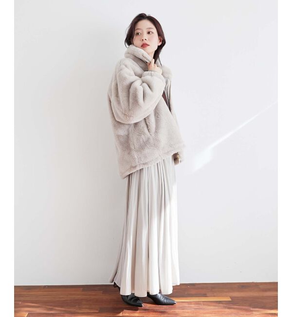  「ウエストリブギャザーフレアスカート」|フレア|