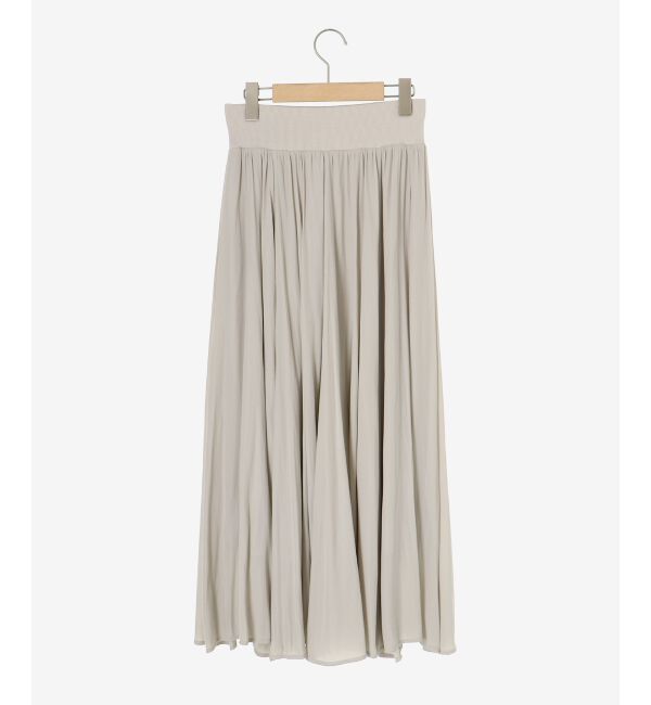  「ウエストリブギャザーフレアスカート」|フレア|