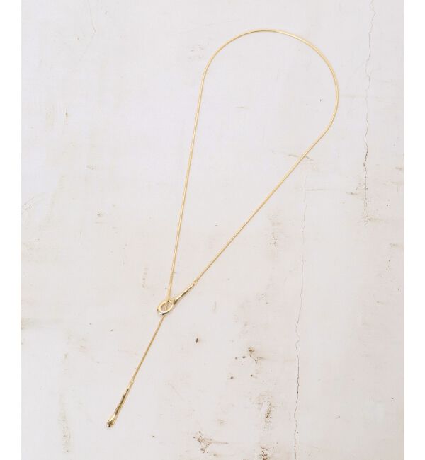  「スネークチェーンラリエットネックレス」|ネックレス|