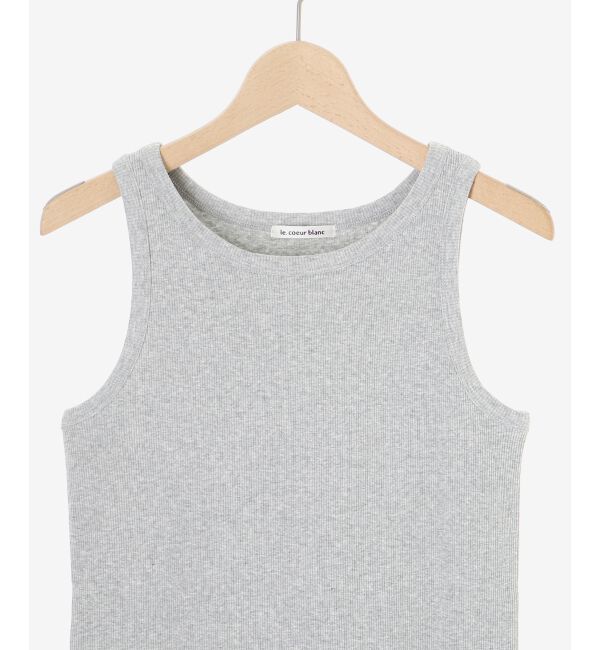 le.coeur blanc「《WEB限定アイテム》Basicテレコタンクトップ」|タンクトップ|