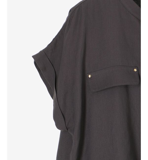  「《手洗い可能》リネンライクフロントポケットワンピース」|ワンピース|