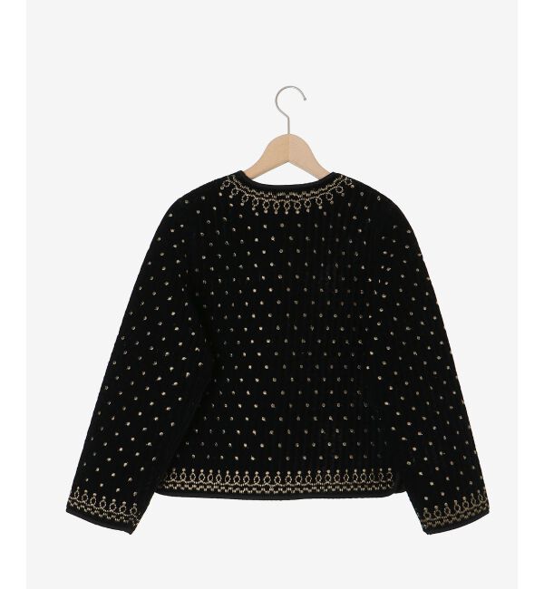  「TORRAZZO DONNAベロア刺繍ジャケット」|ダウン|