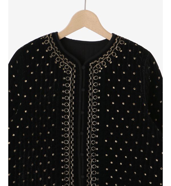  「TORRAZZO DONNAベロア刺繍ジャケット」|ダウン|