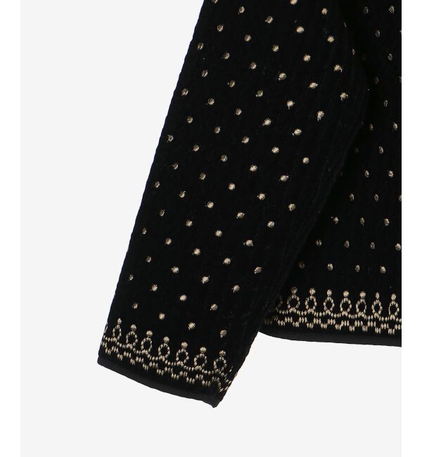  「TORRAZZO DONNAベロア刺繍ジャケット」|ダウン|