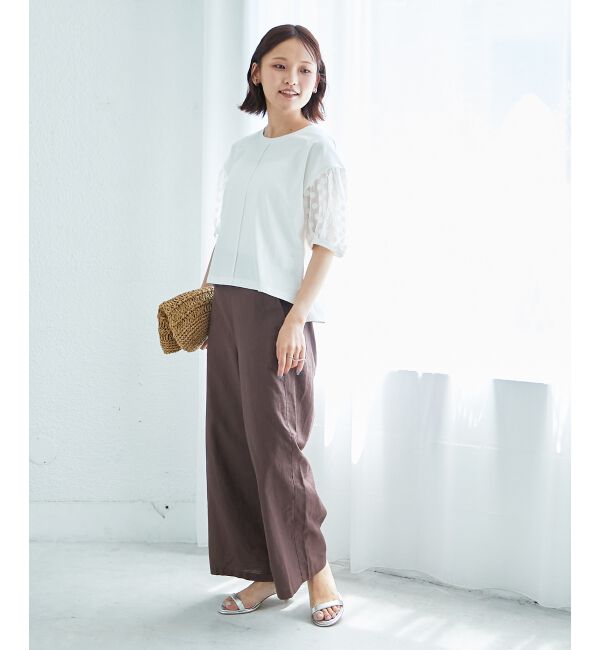  「TORRAZZO DONNAドット切替カットソー」|Tシャツ・カットソー|