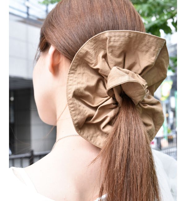  「BIGシュシュ」|ヘアゴム・シュシュ|ベージュ