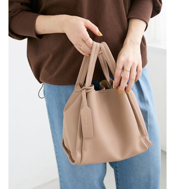  「3setソフトレザー調バッグ」|トートバッグ|