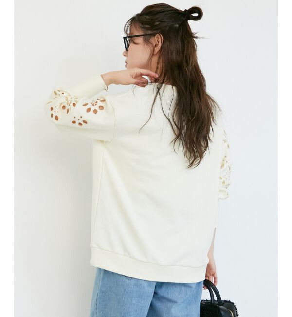  「《WEB限定アイテム》カットワーク刺繍スウェット」|スウェット・ジャージ|