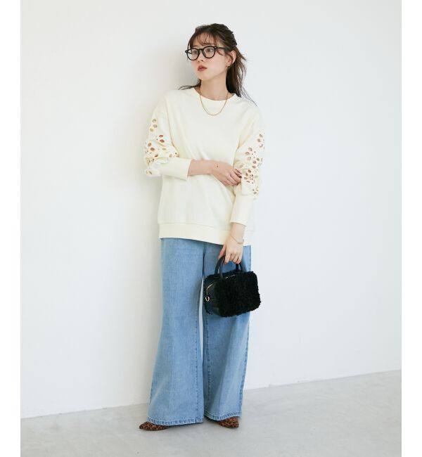  「《WEB限定アイテム》カットワーク刺繍スウェット」|スウェット・ジャージ|