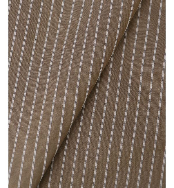  「《WEB限定アイテム》バックギャザーストライプオーバーシャツ」|シャツ・ブラウス|