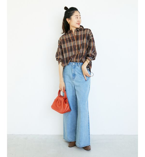  「《手洗い可能》ドロストチェックシャツ」|シャツ・ブラウス|