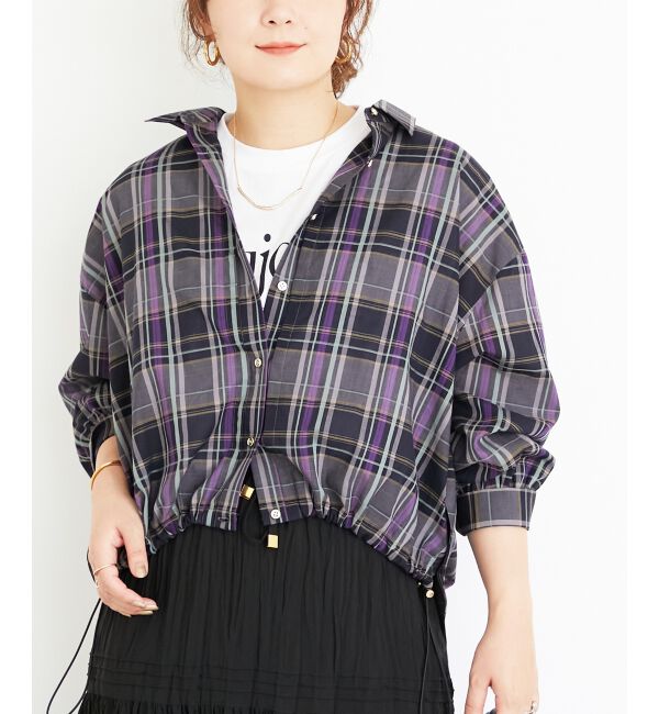  「《手洗い可能》ドロストチェックシャツ」|シャツ・ブラウス|