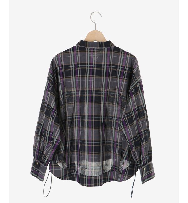  「《手洗い可能》ドロストチェックシャツ」|シャツ・ブラウス|
