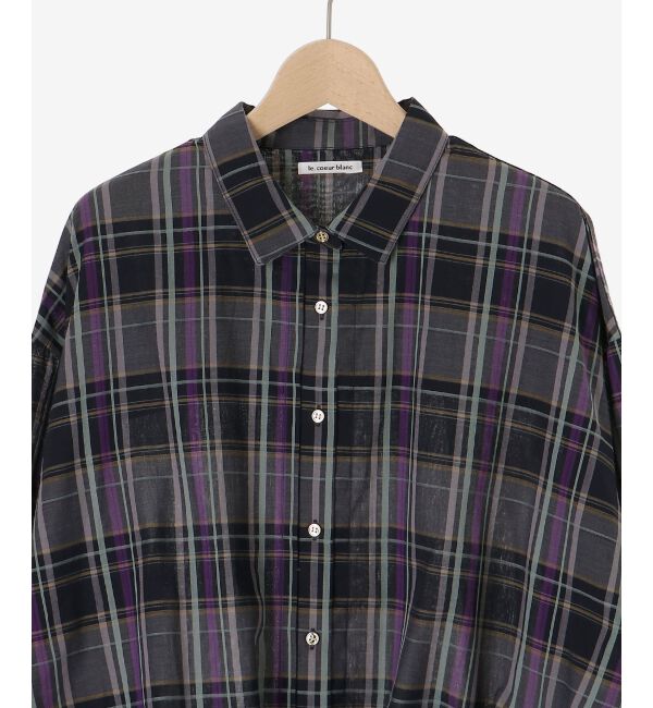  「《手洗い可能》ドロストチェックシャツ」|シャツ・ブラウス|