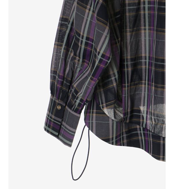  「《手洗い可能》ドロストチェックシャツ」|シャツ・ブラウス|