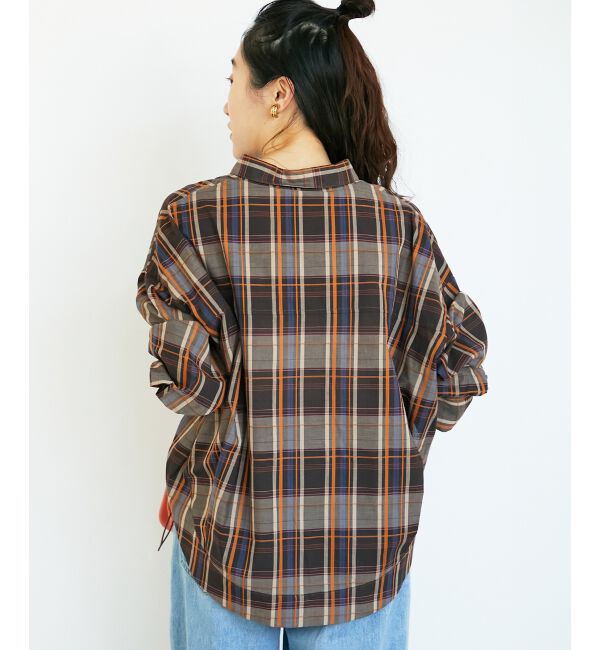  「《手洗い可能》ドロストチェックシャツ」|シャツ・ブラウス|