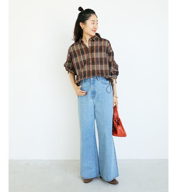  「《手洗い可能》ドロストチェックシャツ」|シャツ・ブラウス|