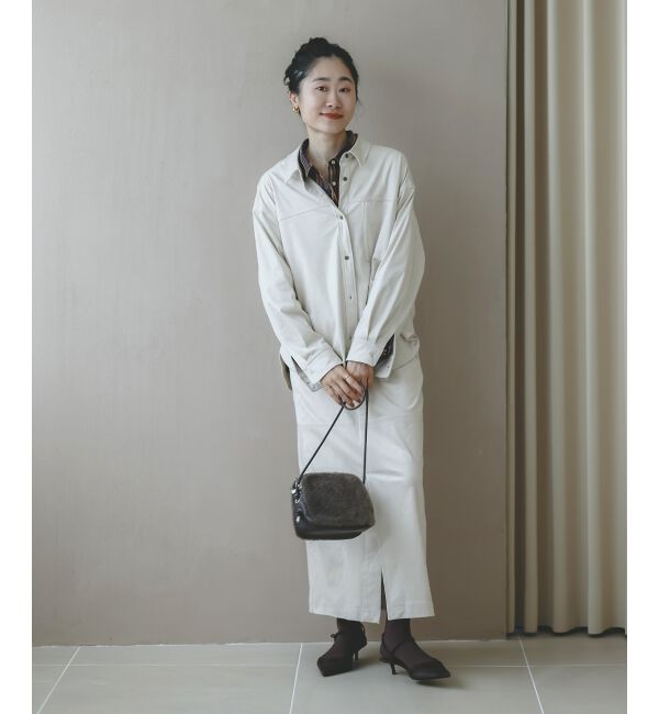  「リバーフェイクスエードオーバーシャツ」|シャツ・ブラウス|