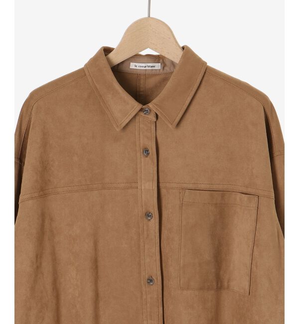  「リバーフェイクスエードオーバーシャツ」|シャツ・ブラウス|