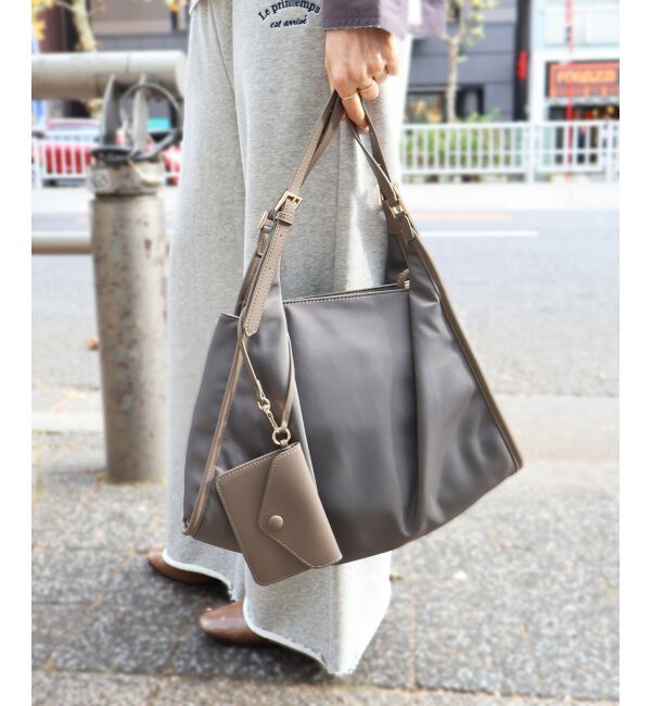  「ベルトハンドルナイロンショルダー」|トートバッグ|