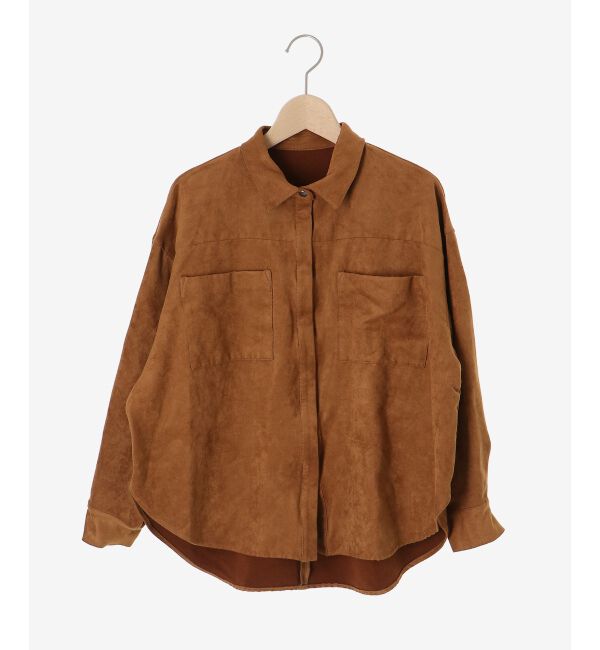  「合皮ポケットオーバーシャツ」|シャツ・ブラウス|
