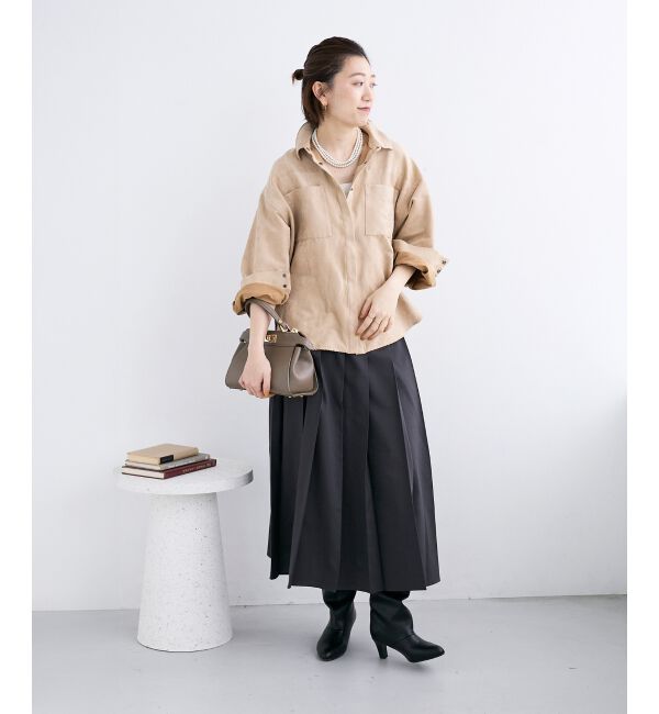  「合皮ポケットオーバーシャツ」|シャツ・ブラウス|
