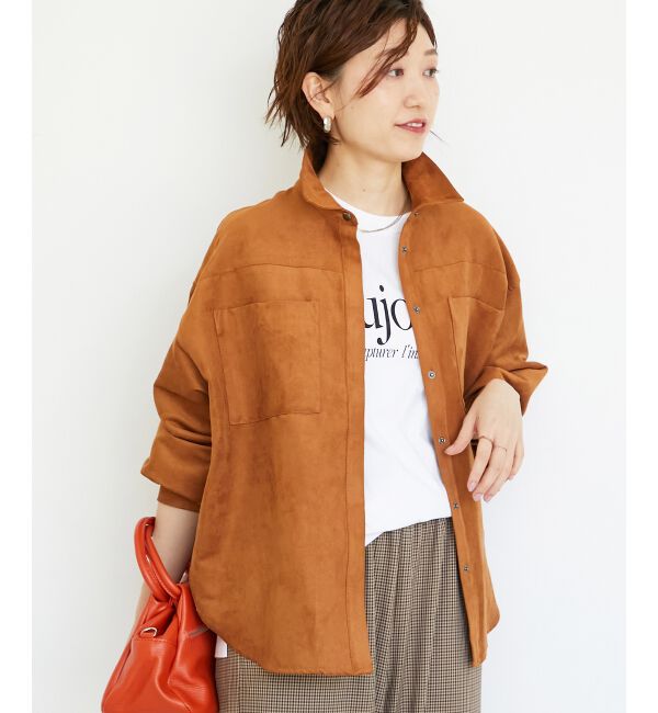  「合皮ポケットオーバーシャツ」|シャツ・ブラウス|