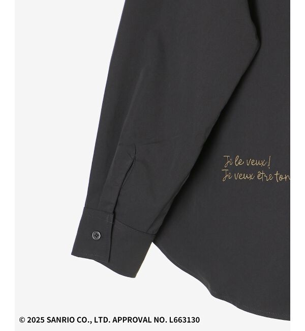  「【HELLO KITTY】レタリング刺繍オーバーシャツ」|シャツ・ブラウス|