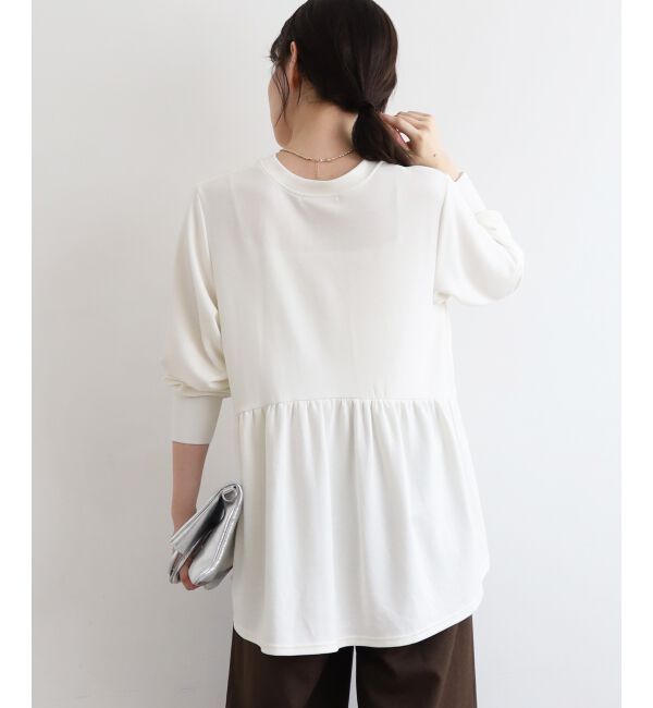  「【吸湿発熱】ギャザーレイヤープルオーバー」|Tシャツ・カットソー|