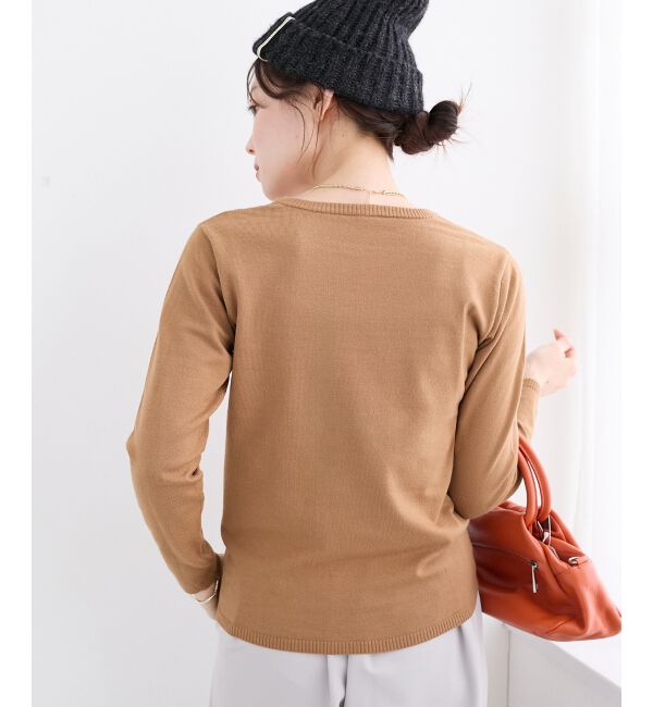  「《手洗い可能》3WAYレイヤードクルーニット」|ニット・セーター|