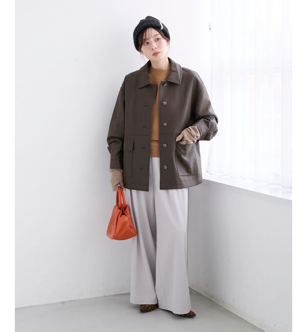  「《手洗い可能》3WAYレイヤードクルーニット」|ニット・セーター|